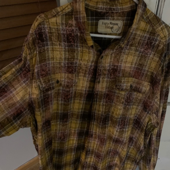 Upcycled flannel “Boss Lady”. XXL - Picture 3 of 4